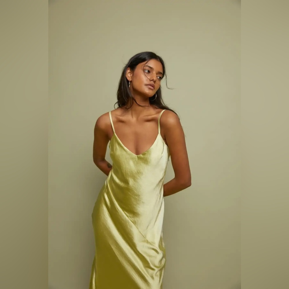 NWOT Oak + Fort Midi Slip Dress